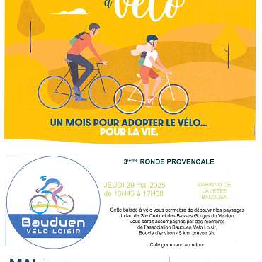 Mai à vélo