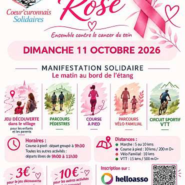 Manifestation solidaire Octobre Rose à Cucuron.